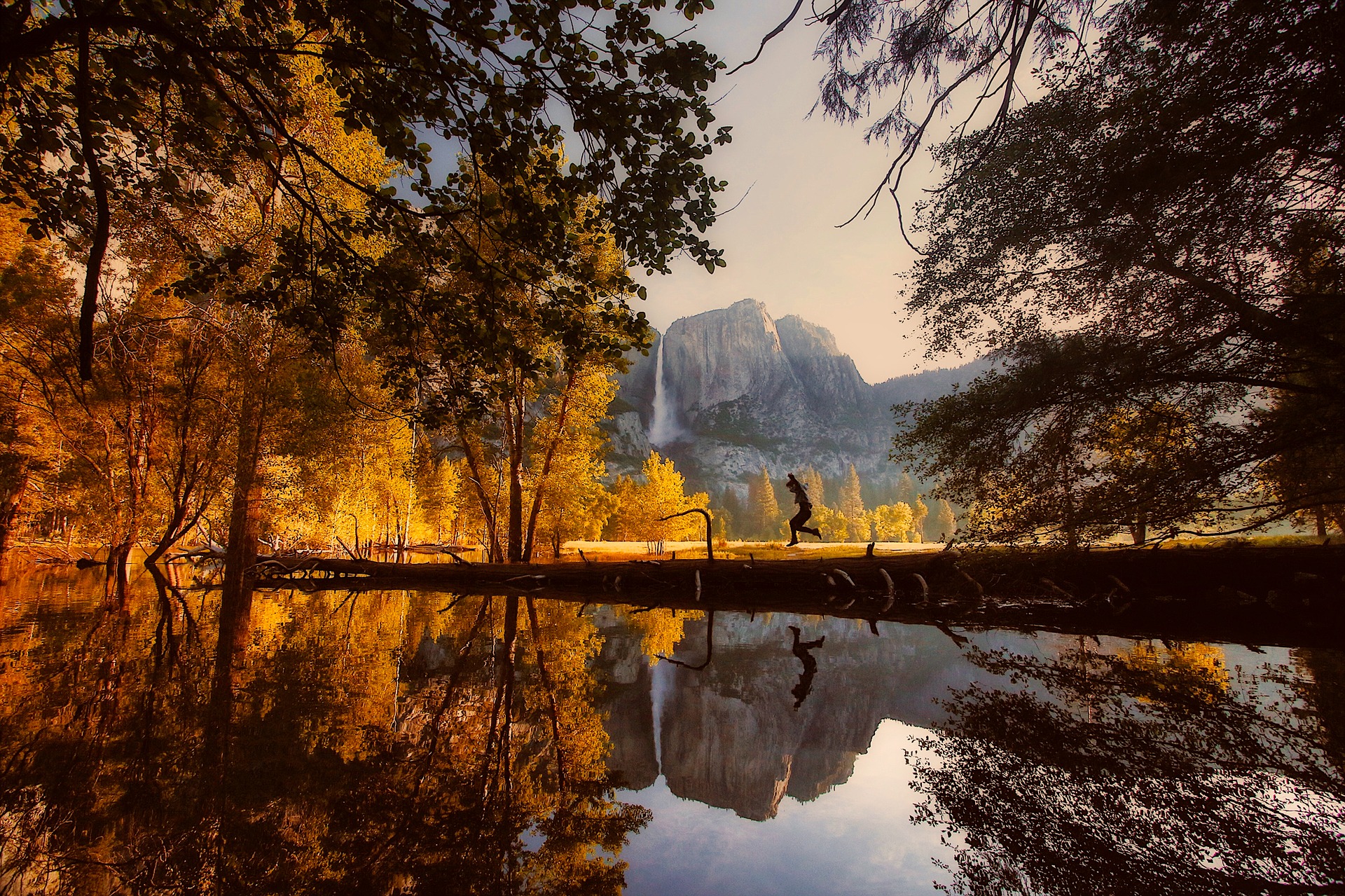 Jump in Yosemite