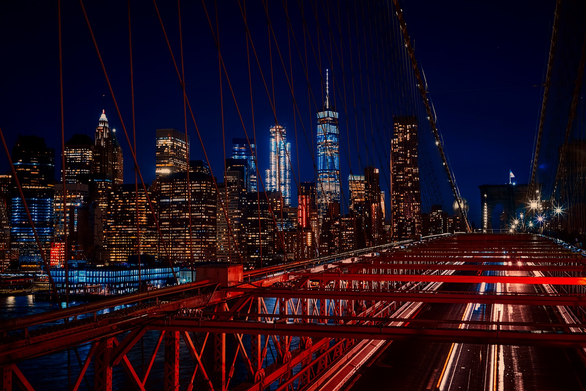 Brooklyn Bridge at night