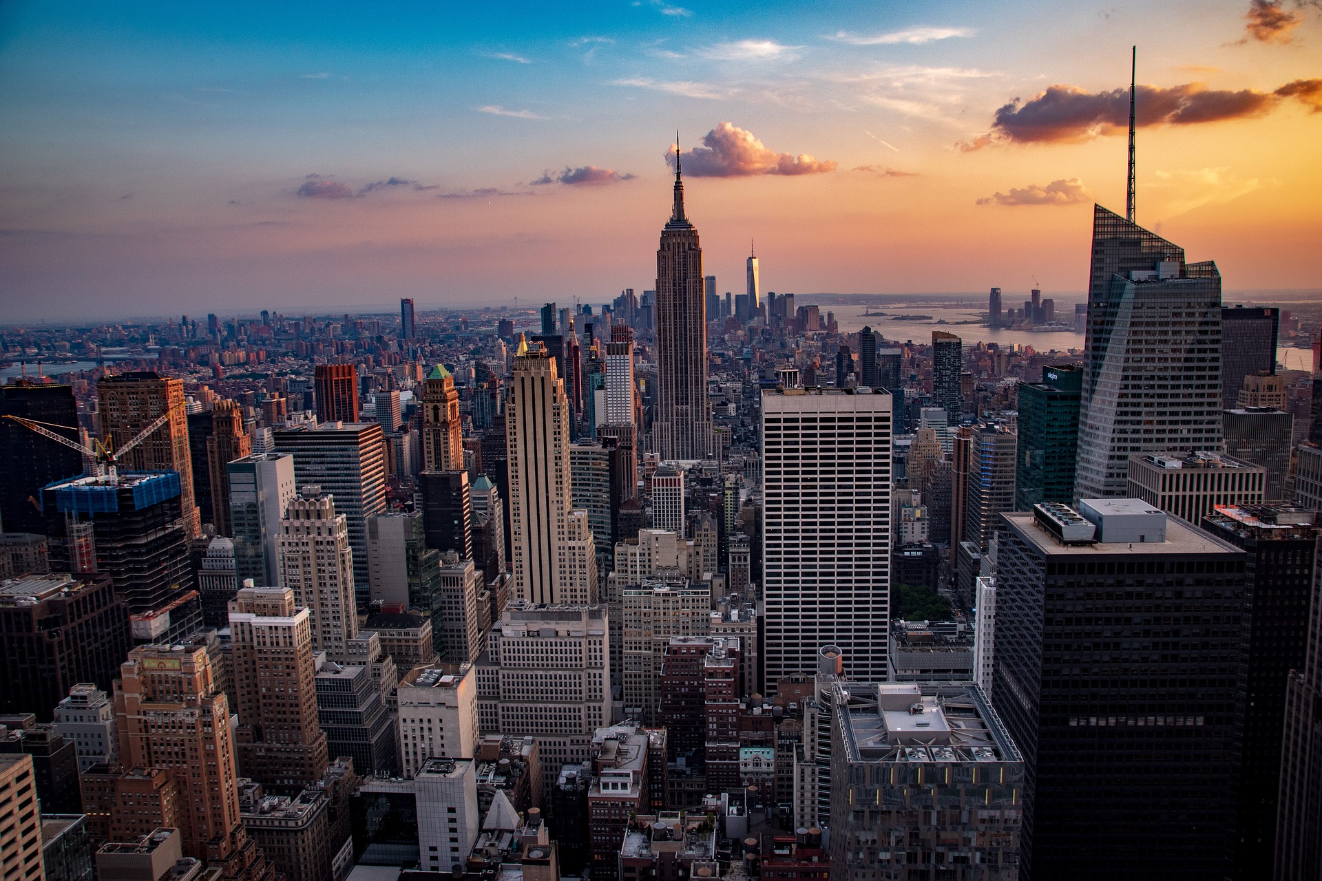 New York at sunset